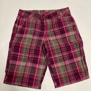Gap Kids Plaid Bermuda shorts size girls 14 regular